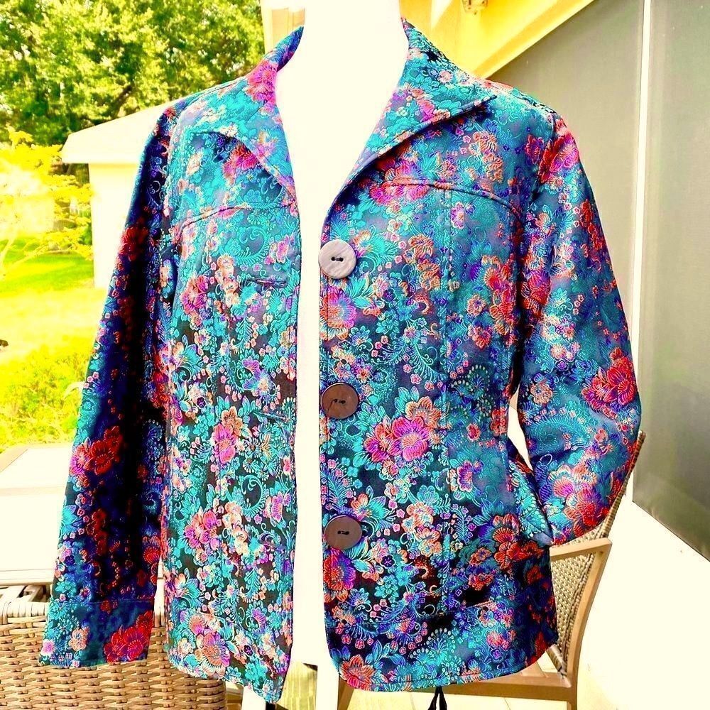 NEW BUTTON DOWN SINGLE BREASTED JACKET W/DROP POCKETS by DRAPER’S & DAMON’S PM - Picture 7 of 16